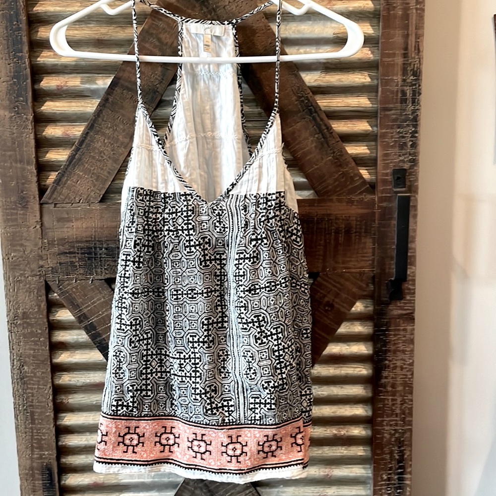 V neck spaghetti straps blouse
